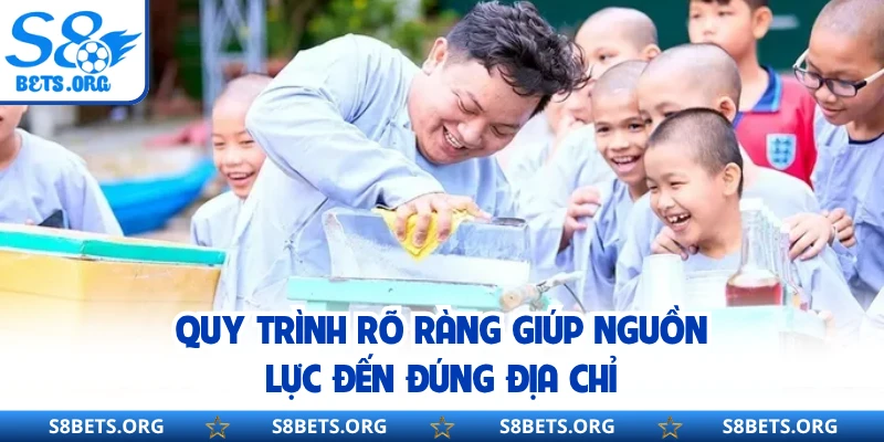 Quy trình rõ ràng giúp nguồn lực đến đúng địa chỉ